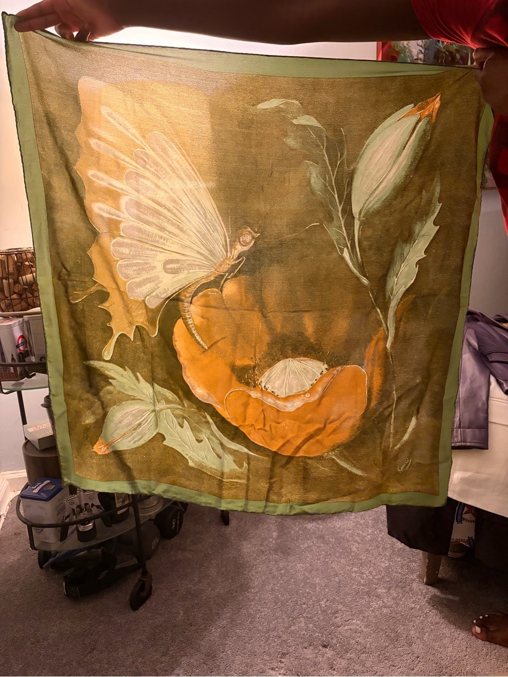 Gucci Silk Brown and Orange  scarf